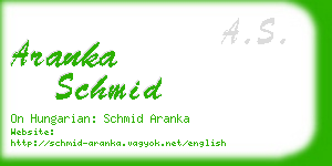aranka schmid business card